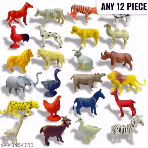 12 Animal Premium PVC Figure Toy