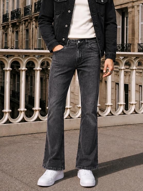 Men's Bootcut Fit Mid-Rise Jeans - Image 5