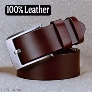 Brown Leather Belt for mens Formal and Casual wear