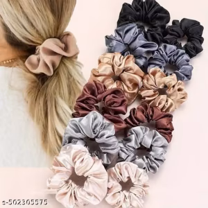 Best Quality 12 Pcs Hair Scarf Scrunchies